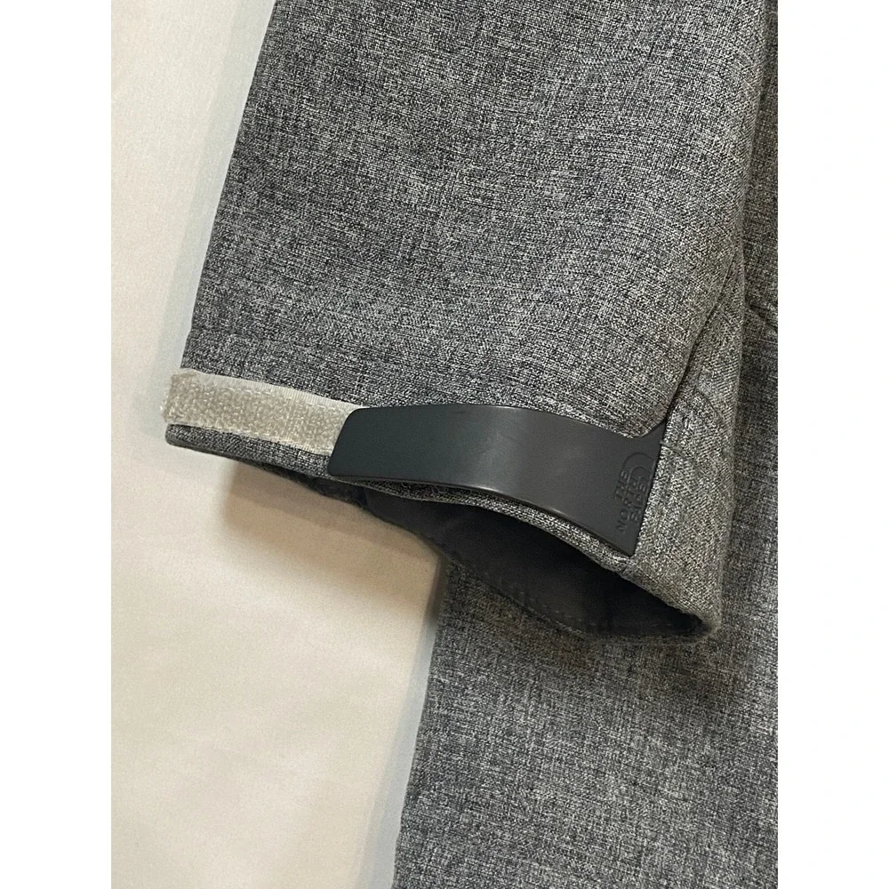 The North Face Mens XXL WindWall Softshell Jacket Heather Grey Full Zip Outdoor‎